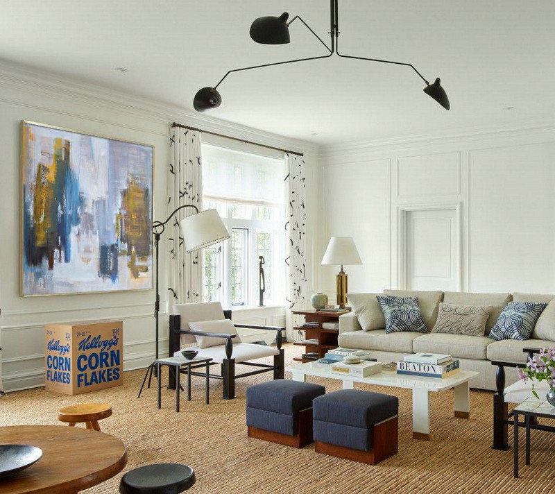 Oversized Canvas Art On Canvas,Oversized Abstract Landscape Oil Painting,Extra Large Wall Art,Yellow,White,Blue.etc